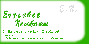 erzsebet neukomm business card